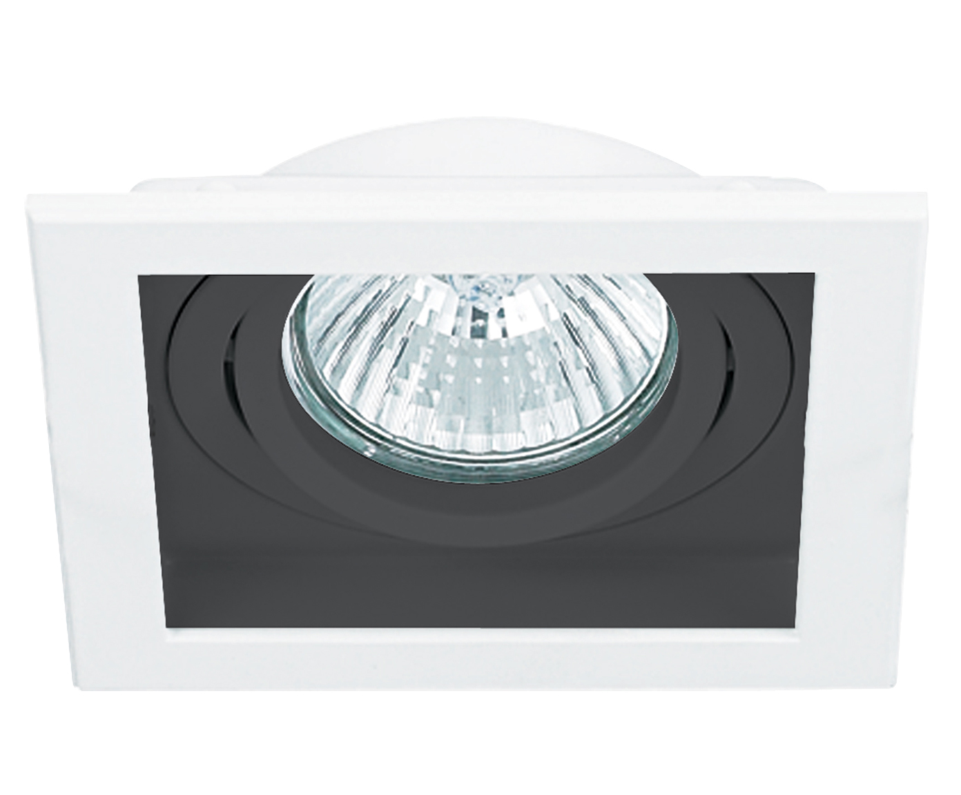 Spot Embutido Conecta Quadrado Preto e Branco Bivolt image number 0