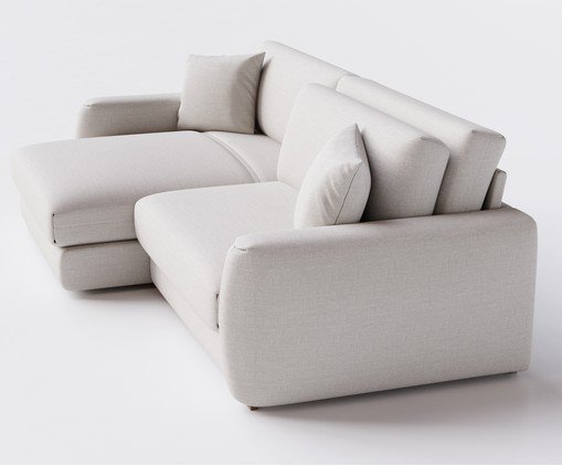 Sof&aacute; Beneton Tecido Off White image number 2