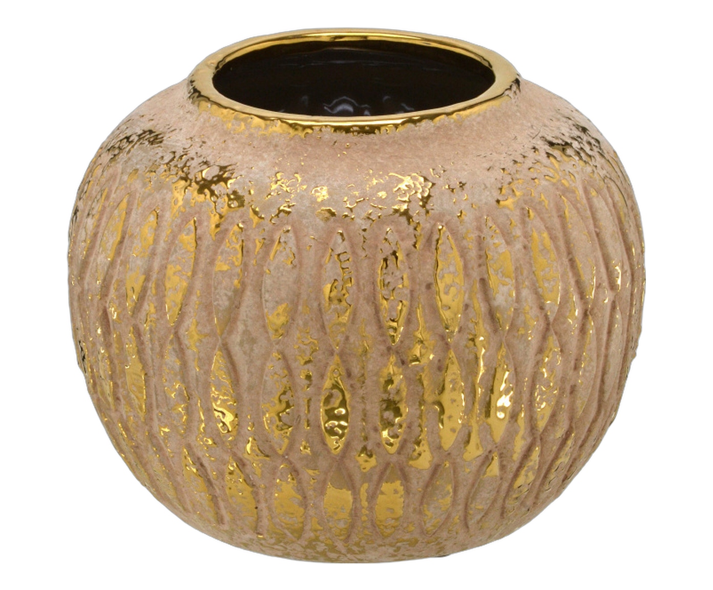 Vaso Decorativo Lurex Marrom image number 0