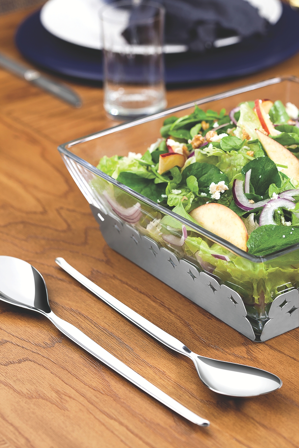 Jogo de Talheres para Salada em Inox Leffe - Prata image number 3
