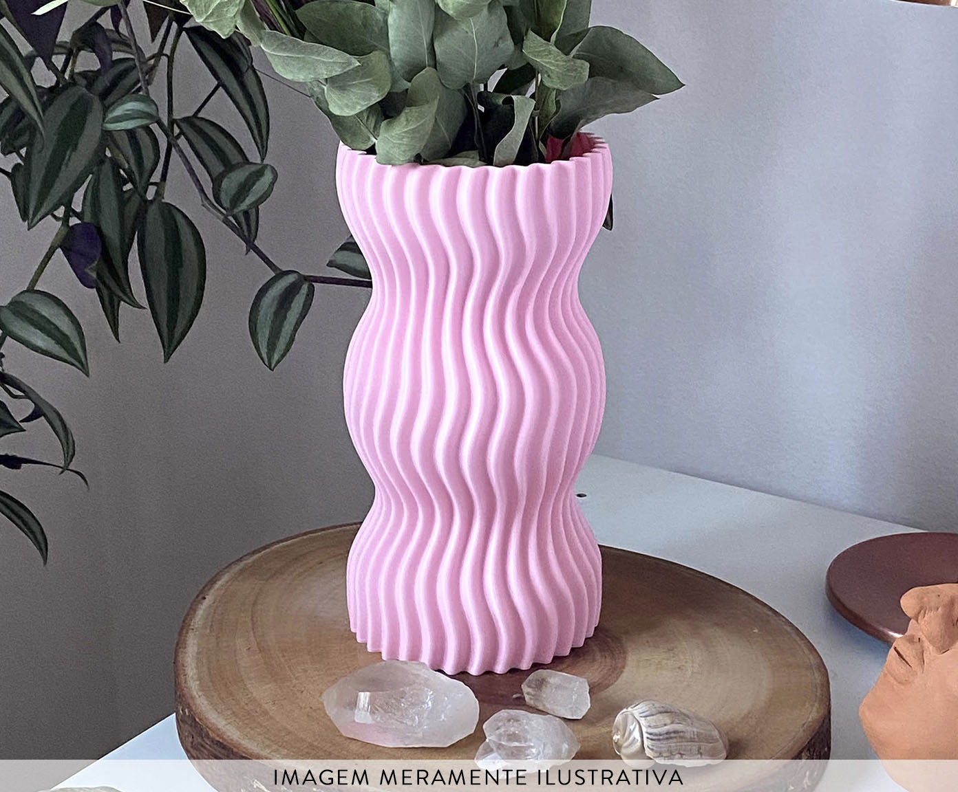 Vaso Onda 3 Rosa image number 2