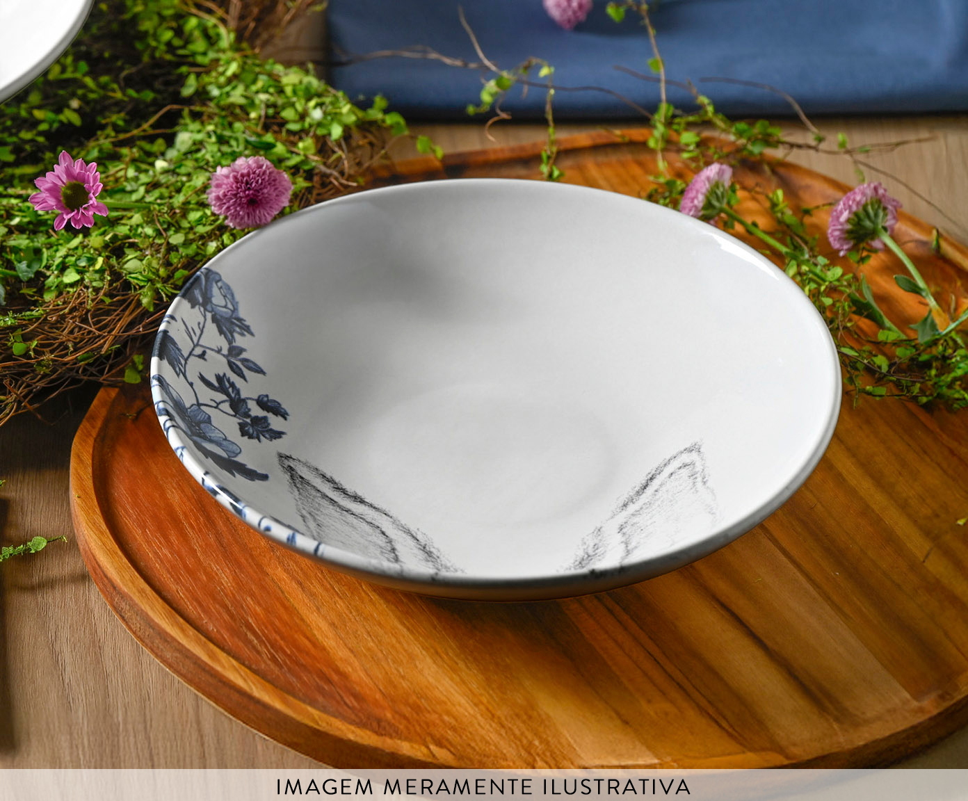 Jogo de Pratos Fundo Coup Stoneware Toile image number 4