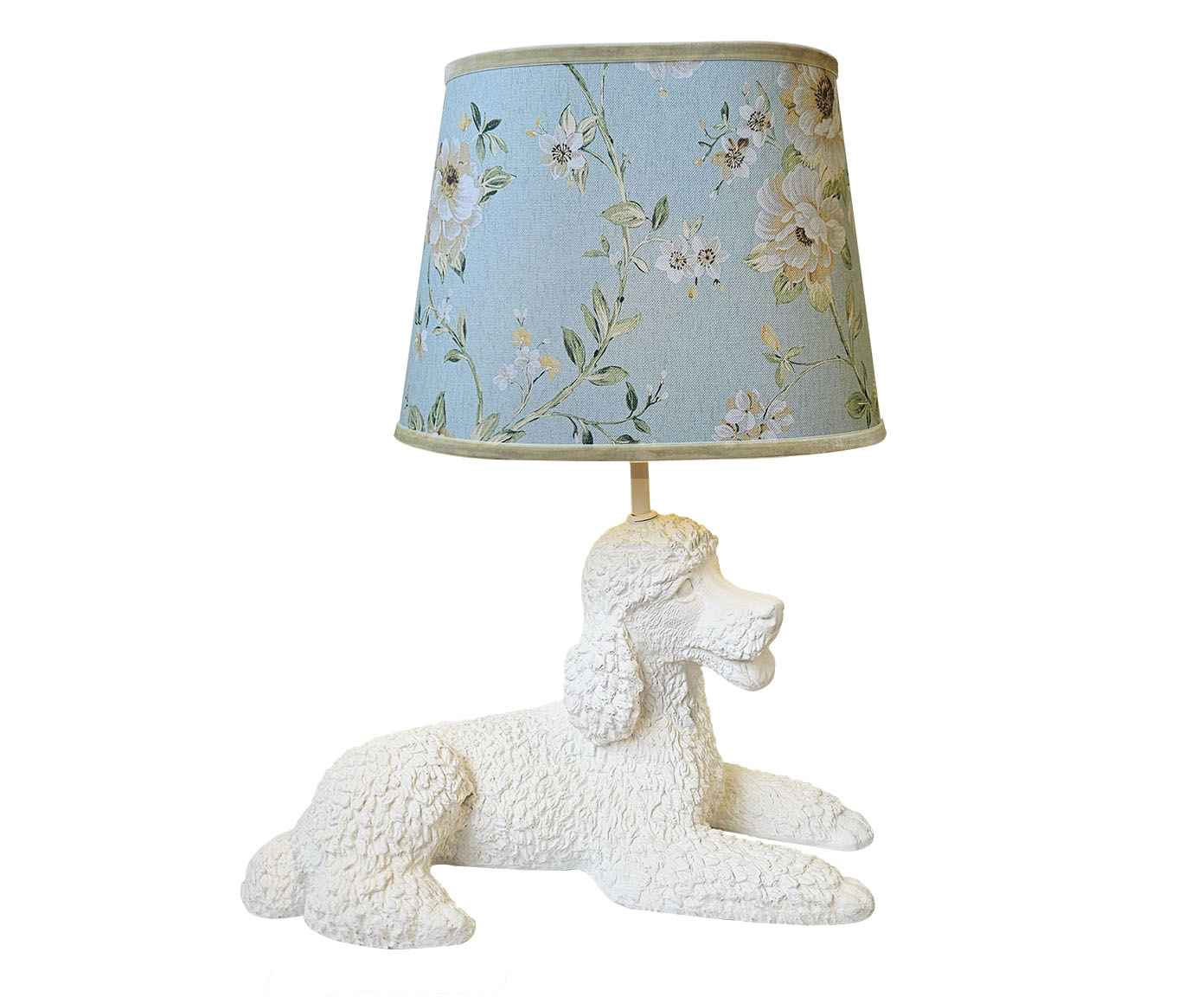 Base Lumin&aacute;ria Cachorro Poodle Carlotinha Branco image number 5