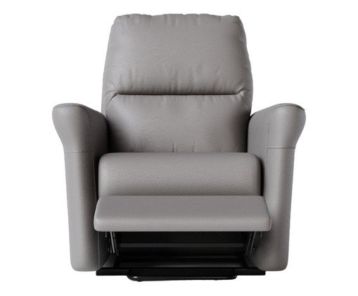 Poltrona Blend com Lift Couro Cinza - image 0