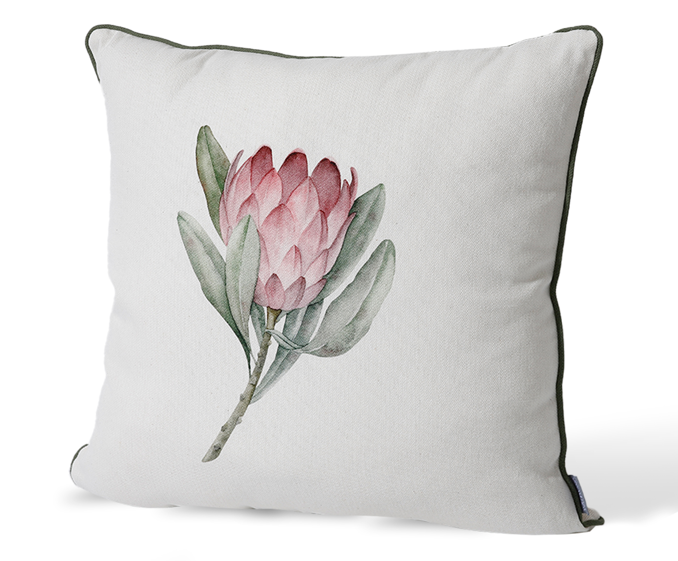 Capa de Almofada Estampada com Cordon&ecirc; Protea Off-White image number 2