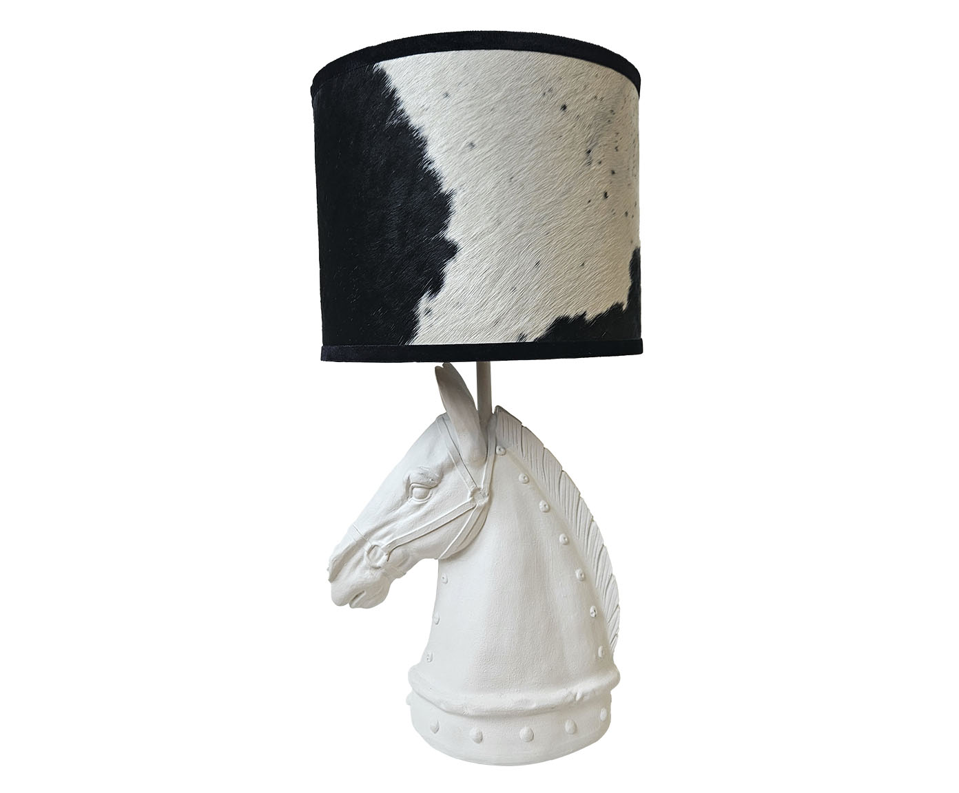 Base Lumin&aacute;ria Cavalo Romano Branco - image 0