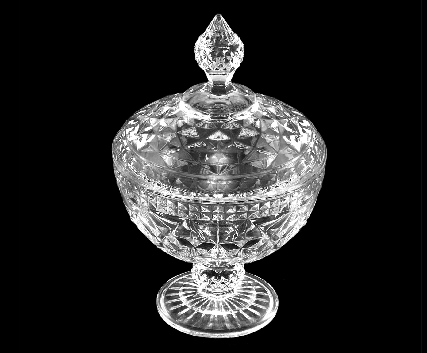 Bomboniere em Cristal Diamond Transparente image number 3