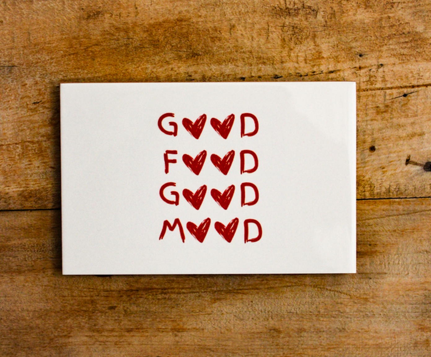 Azulejo Decorativo "Good Food Good Mood" image number 1