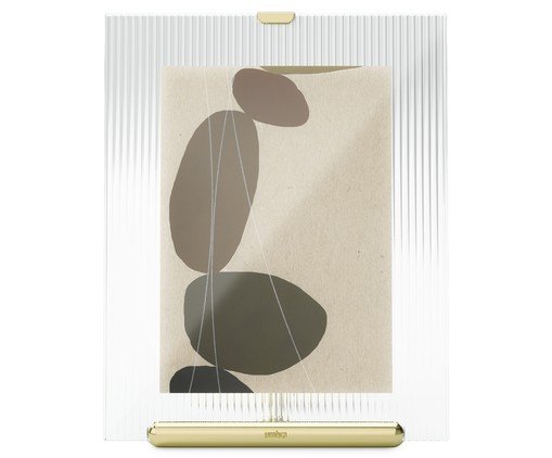 Porta-Retrato Flute Dourado - 13X18 cm - image 0