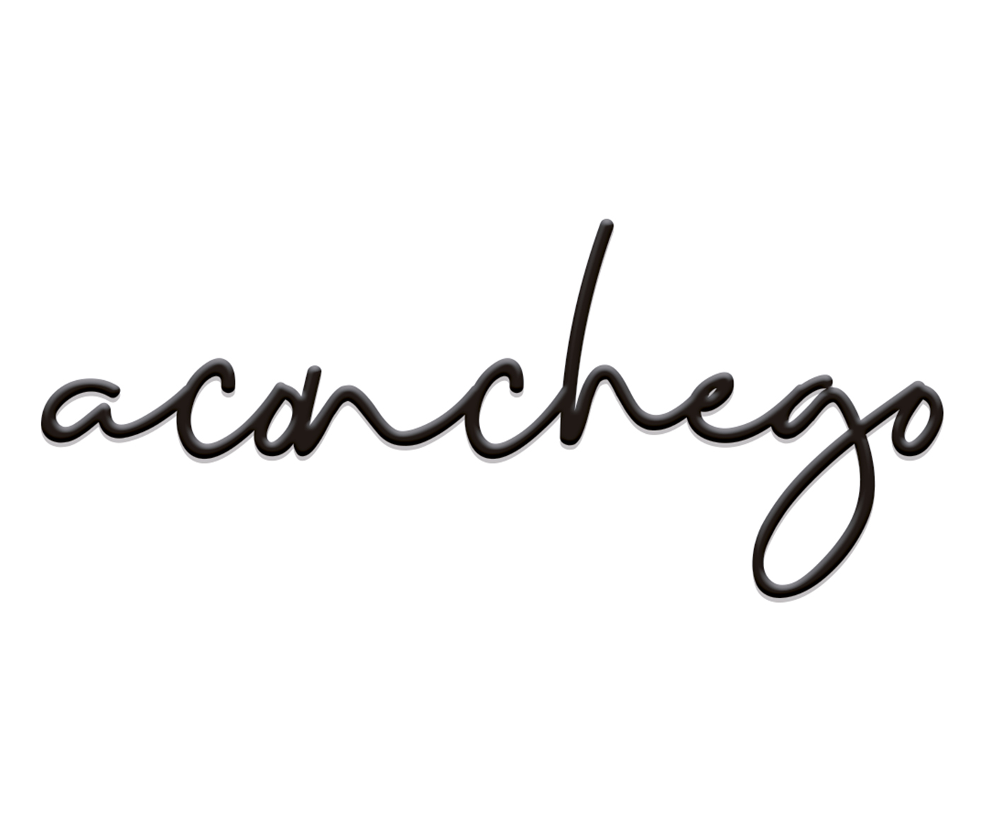 Placa Aconchego Lettering - Preta image number 0