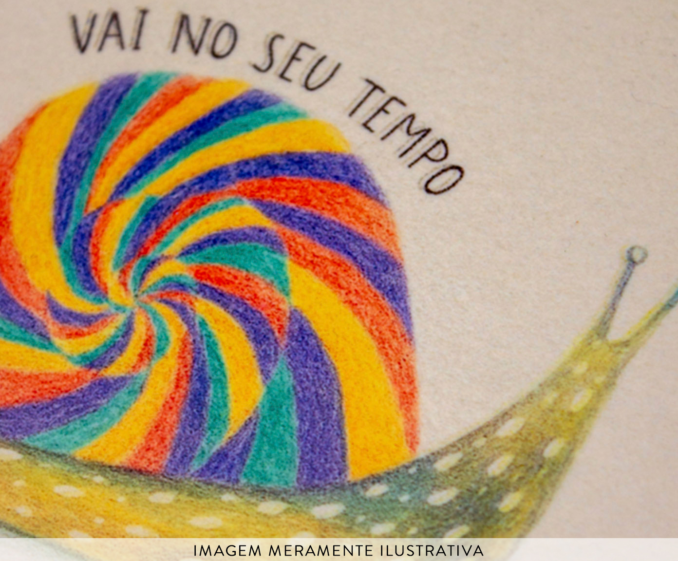 Azulejo Decorativo "Vai No Seu Tempo" image number 2