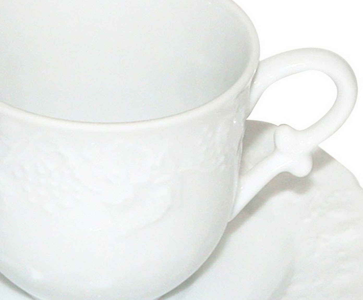 Jogo de X&iacute;caras para Caf&eacute; com Pires em Porcelana Vendange - image 1