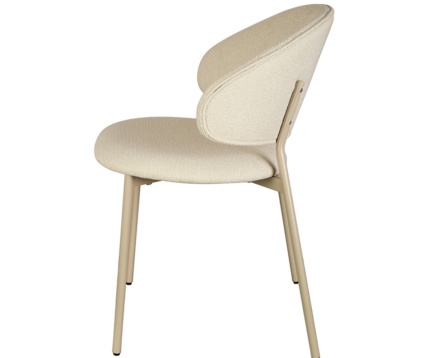 Cadeira Marisol Tecido Off White Base Areia image number 2