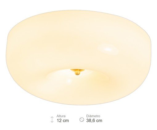 Plafon Flan Bege e Dourado image number 5