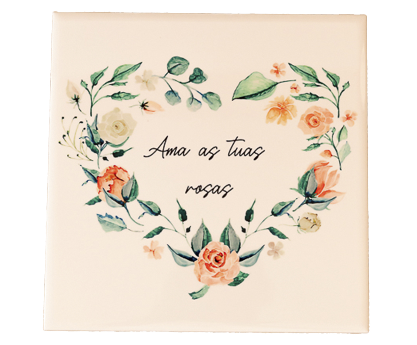 Azulejo Decorativo "Ama As Tuas Rosas" image number 0