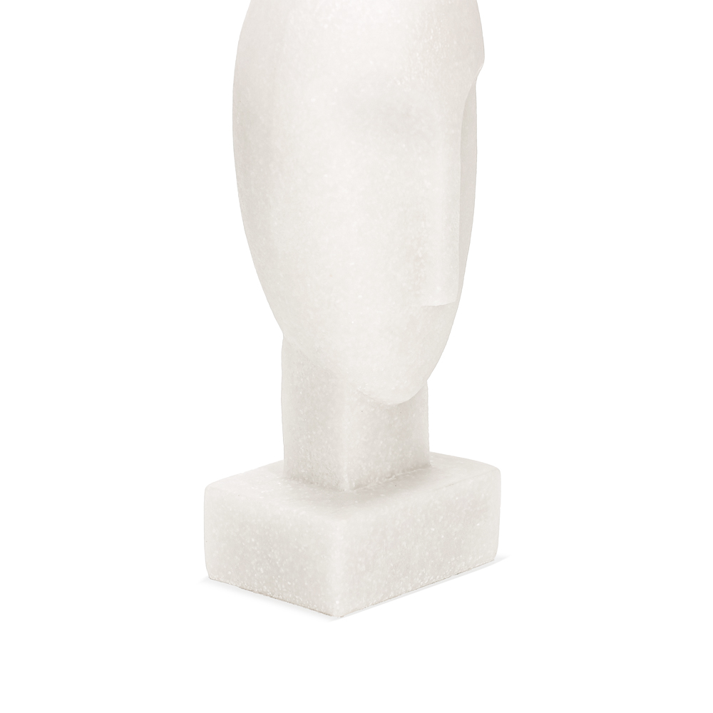 Escultura Face Jarmined Branco image number 2