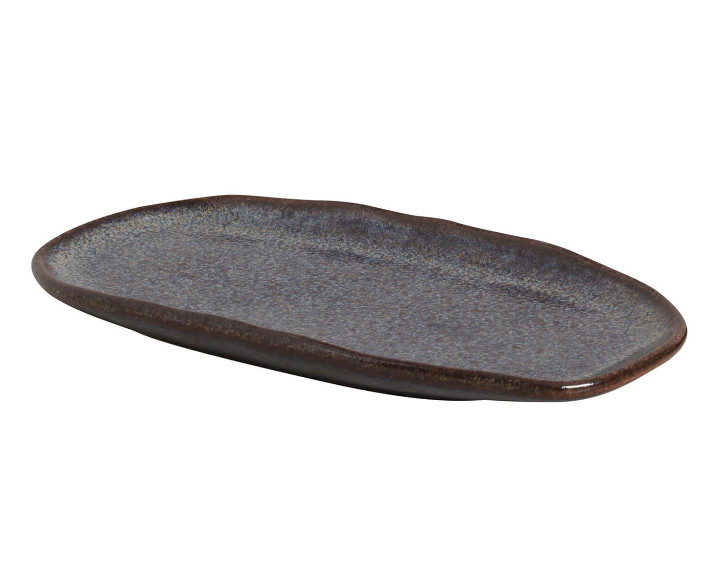 Jogo de Travessas Oval Rasa Pequena Titanium Azul Escuro - image 1