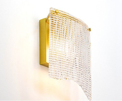 Arandela Pasta Transparente e Lat&atilde;o image number 2