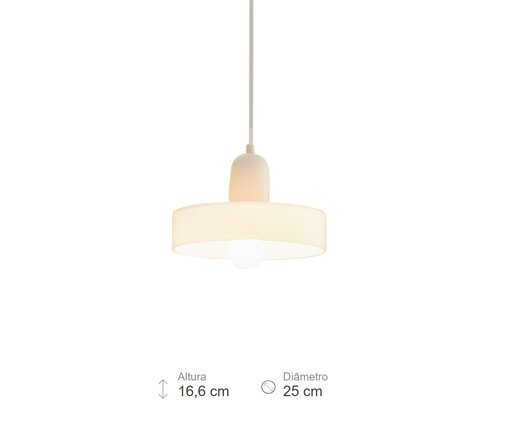 Pendente Ginori Opalino e Off white image number 5