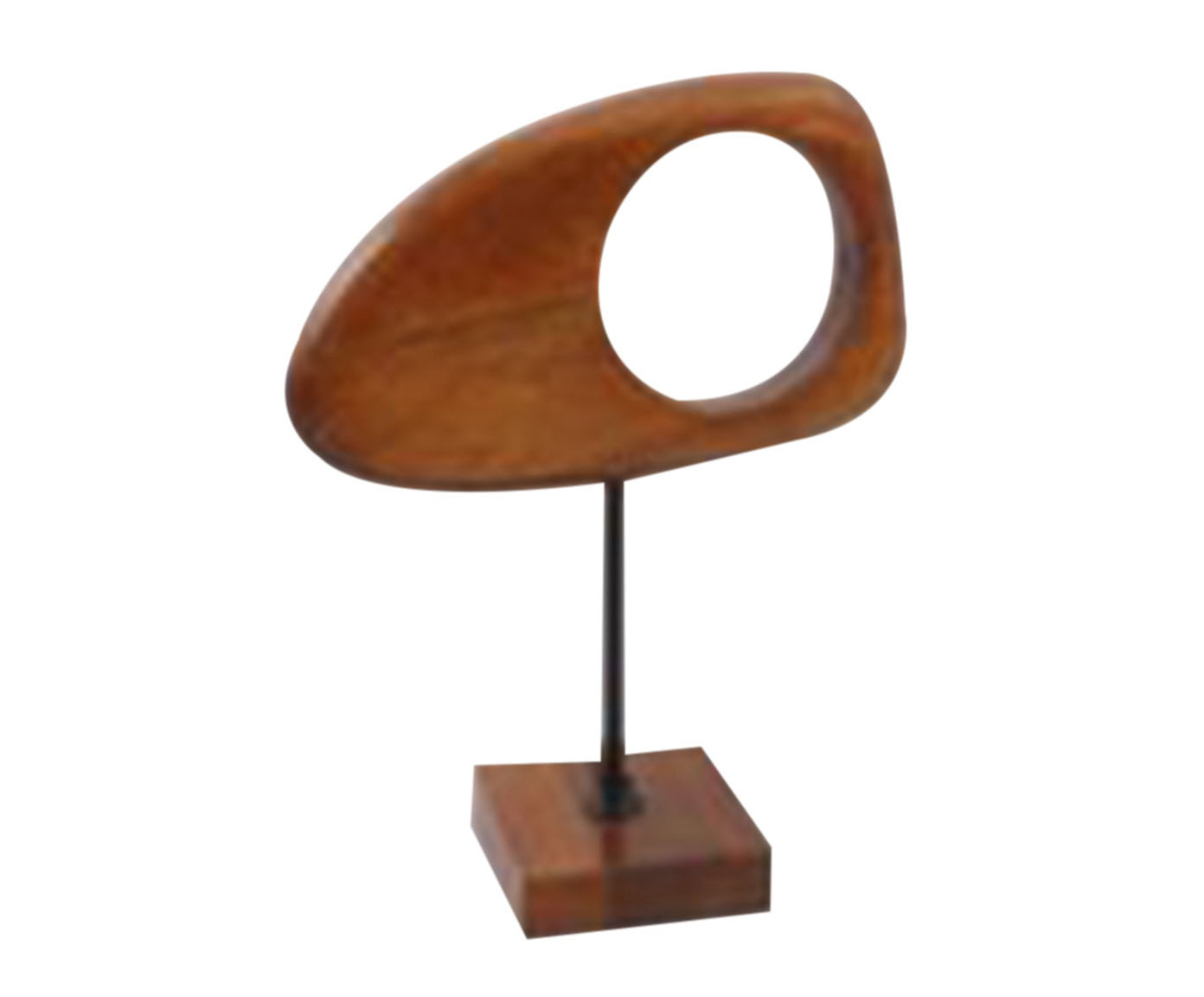 Escultura em Madeira Beanton - Marrom - image 0