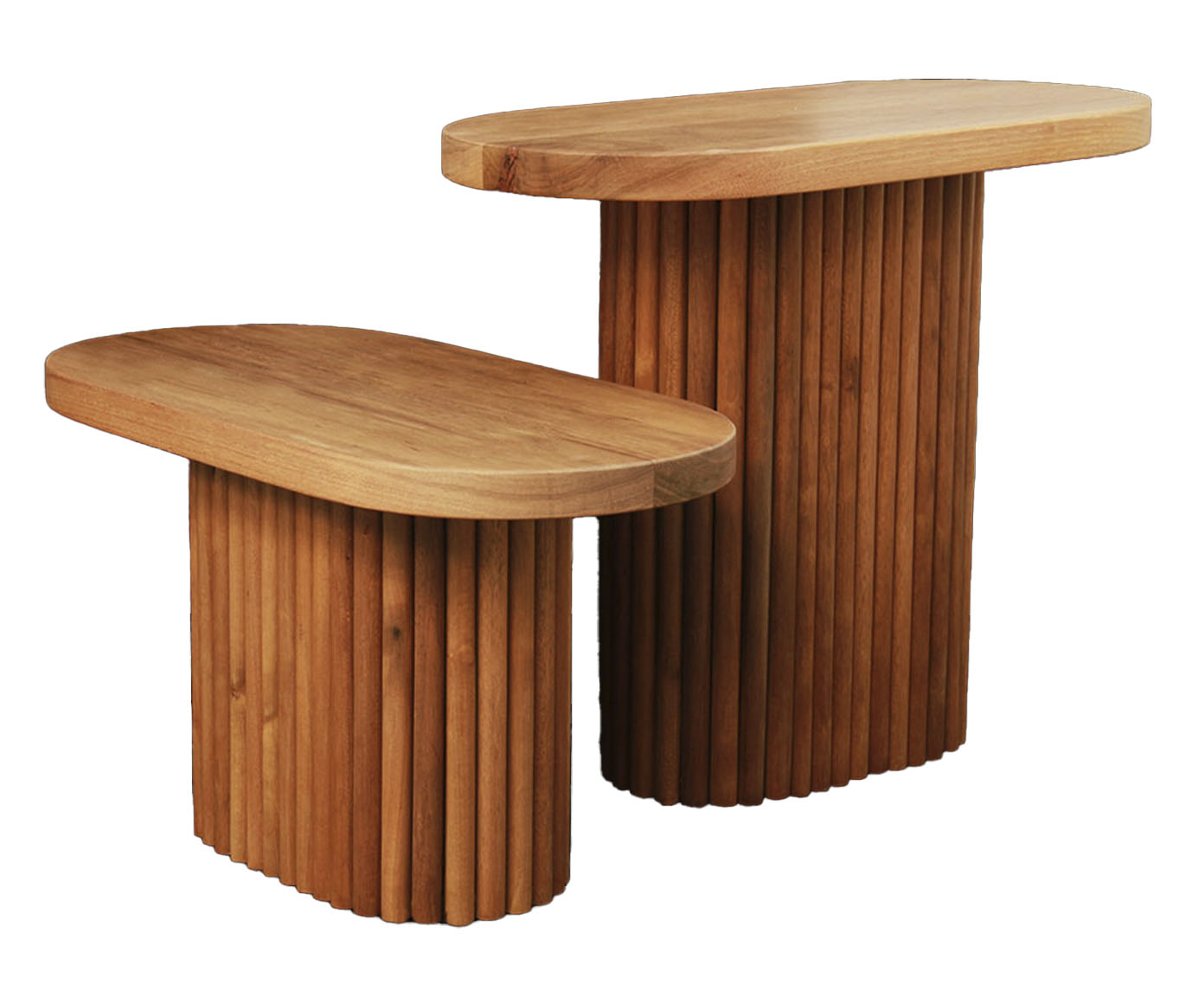 Conjunto com 2 Mesas Laterais Noa Canela - image 0
