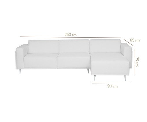 Sof&aacute; Modular com Chaise Antonio image number 10