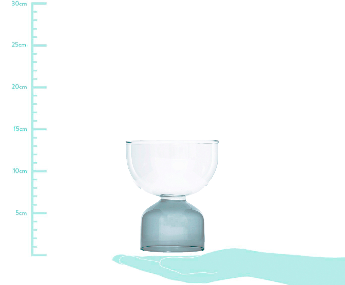 Vaso em Vidro Tony - Fum&ecirc; - image 1