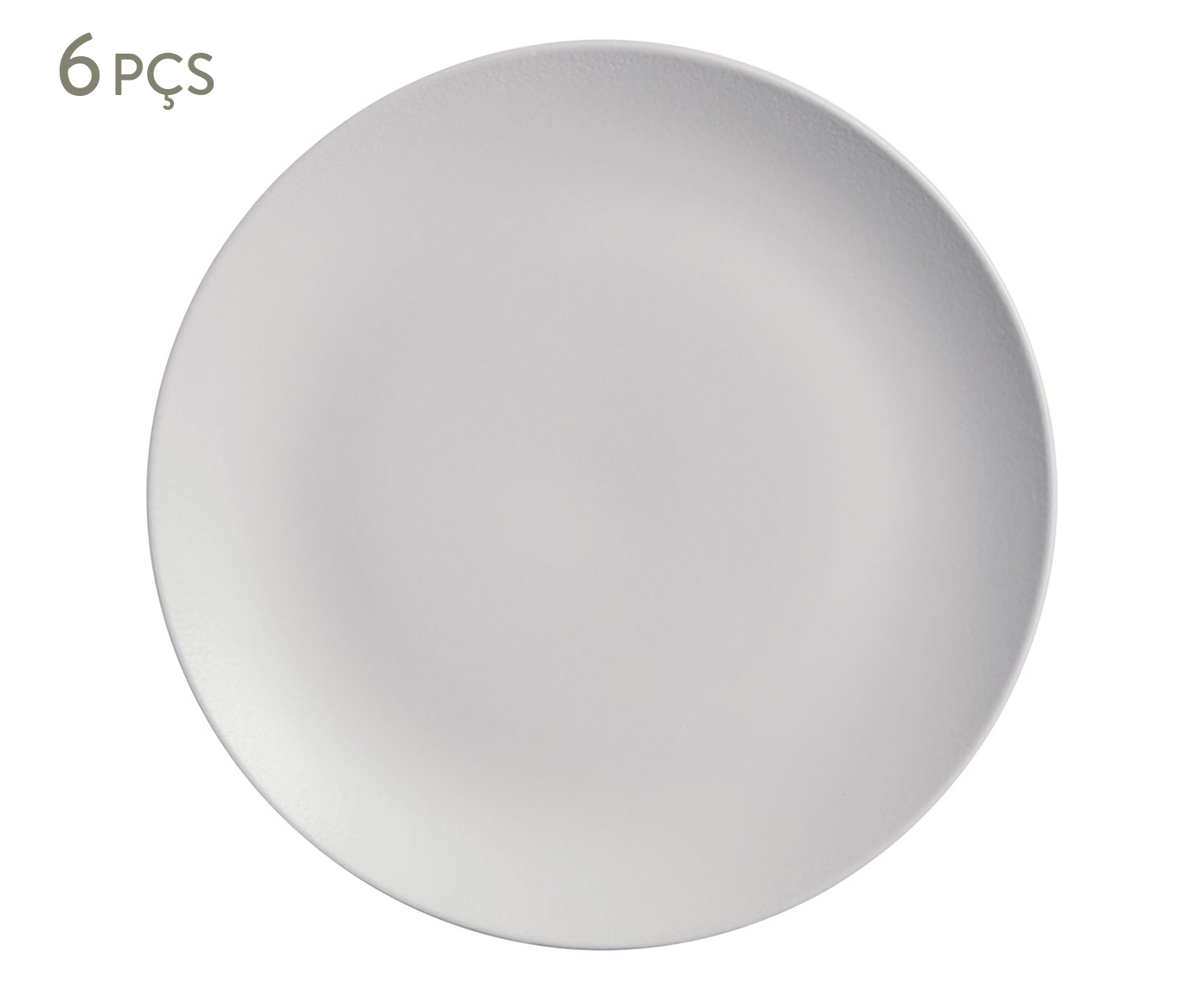 Jogo de Pratos Raso Coup Stoneware Vit Cinza image number 0