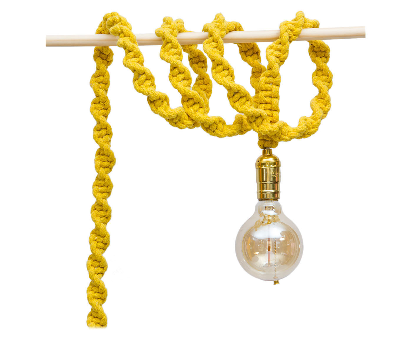 Cord&atilde;o de Luz Shinny Amarelo Bivolt - image 0
