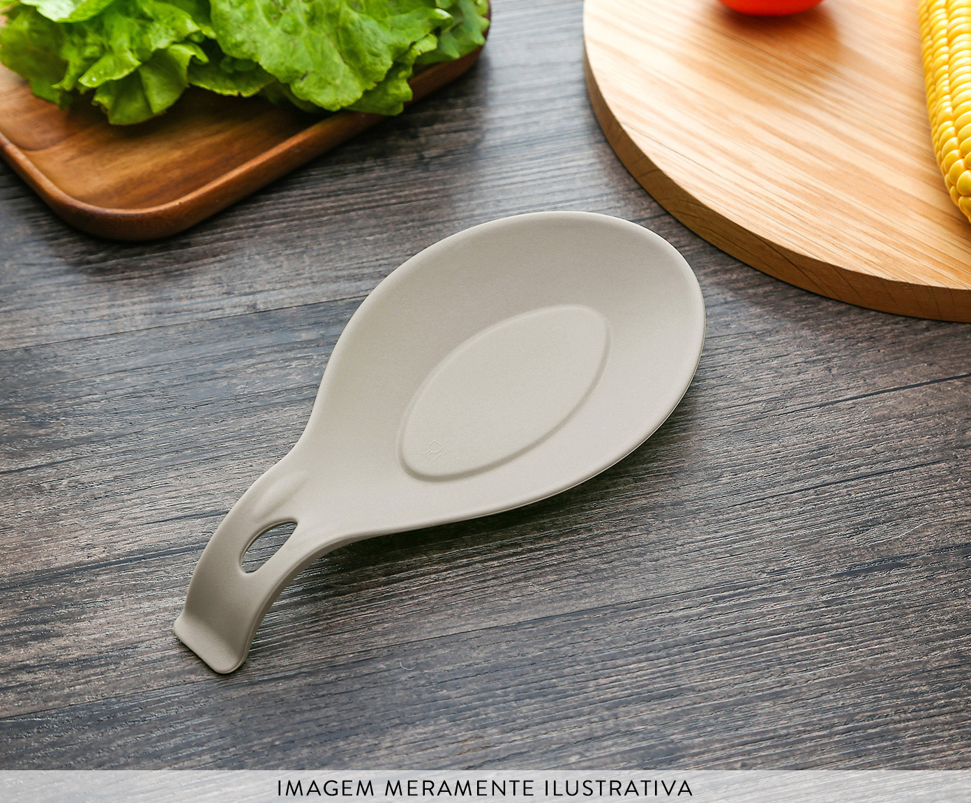 Descanso para Colher em Silicone Diana - Cinza image number 3