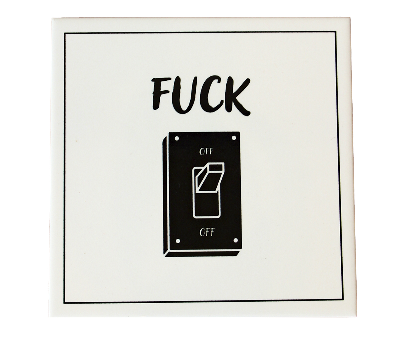 Azulejo Decorativo "Fuck On" image number 0