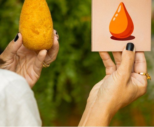 Mini Azulejo Decorativo Coxinha image number 1