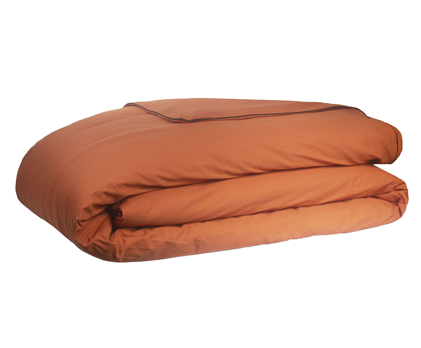 Duvet Colorlife Liso com Vivo Percal Terracota 200 Fios - image 0