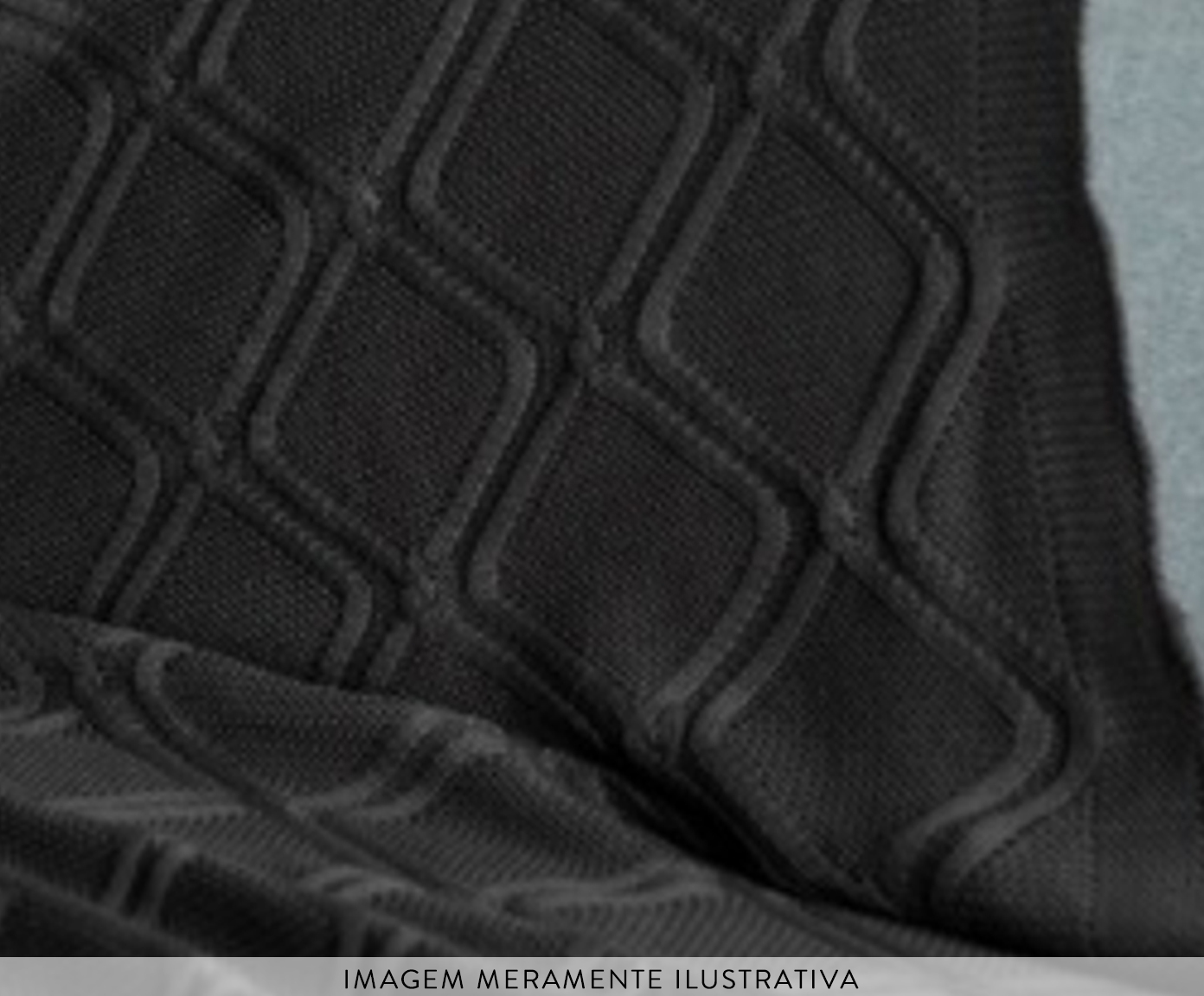 Manta em Tric&ocirc; Luxo Preto image number 4