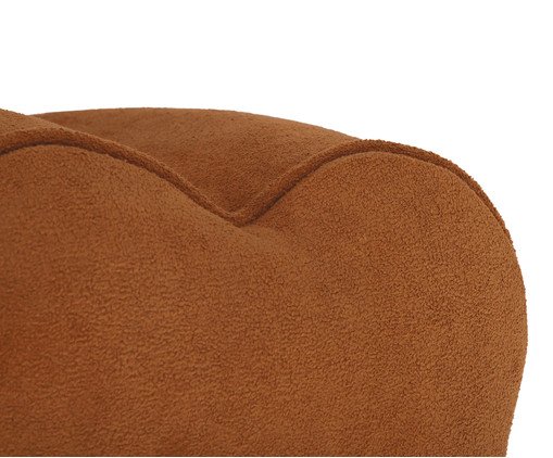 Puff Ret&acirc;ngular Boucle Pitanga Terracota image number 5