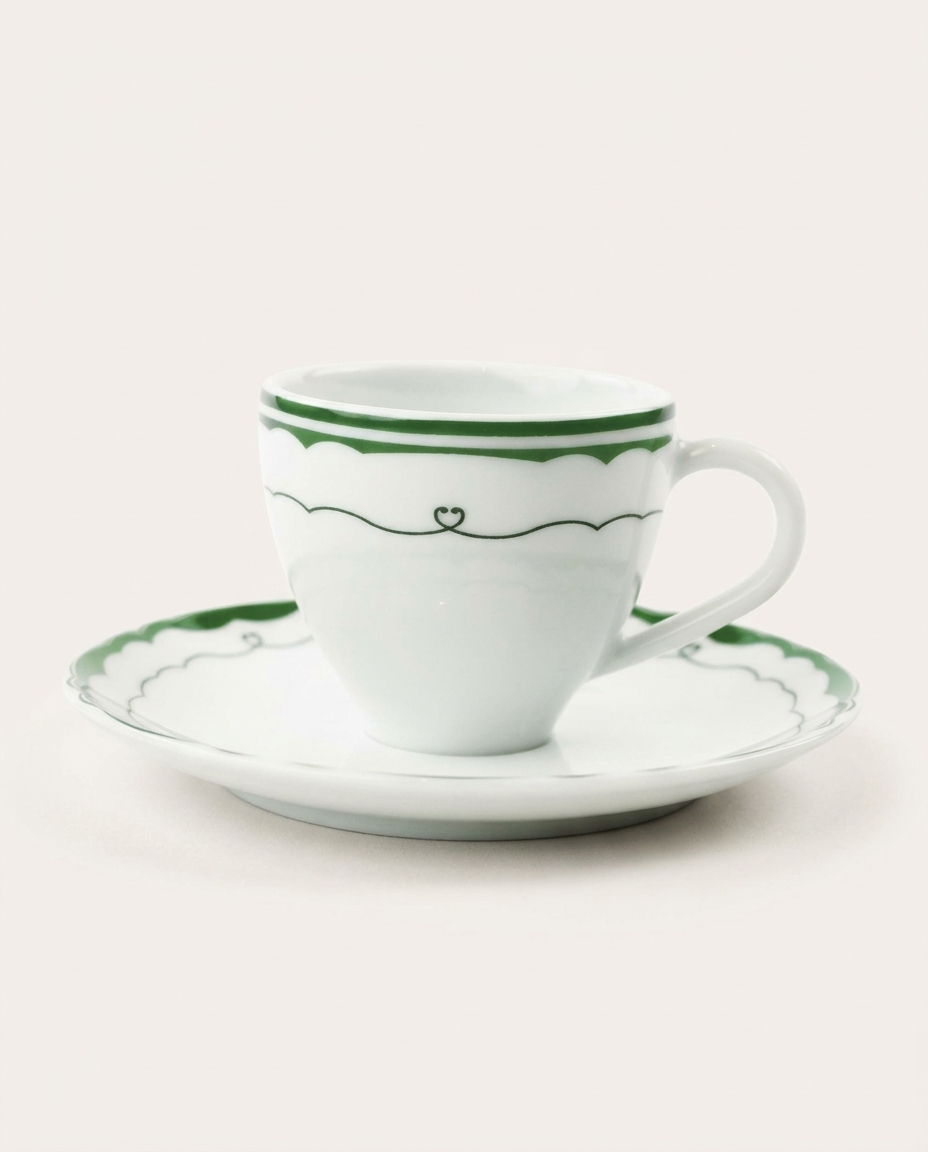 X&iacute;cara Caf&eacute; Cannes em Porcelana Verde - image 0