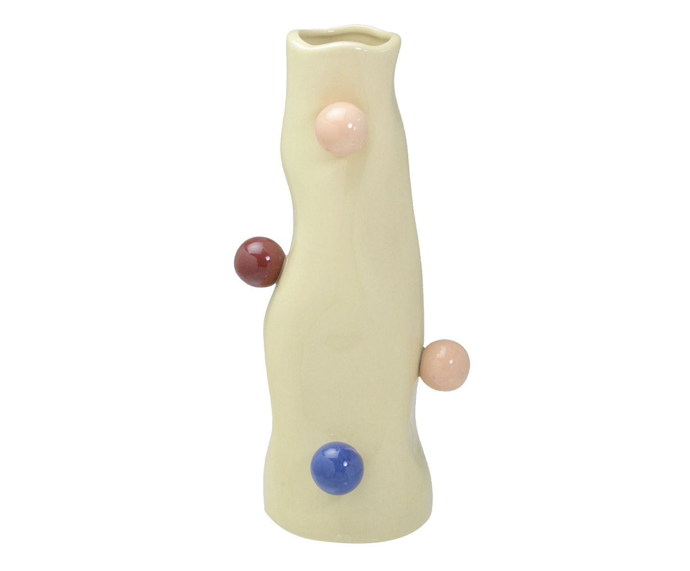 Vaso em Cer&acirc;mica Sexate - Creme image number 0