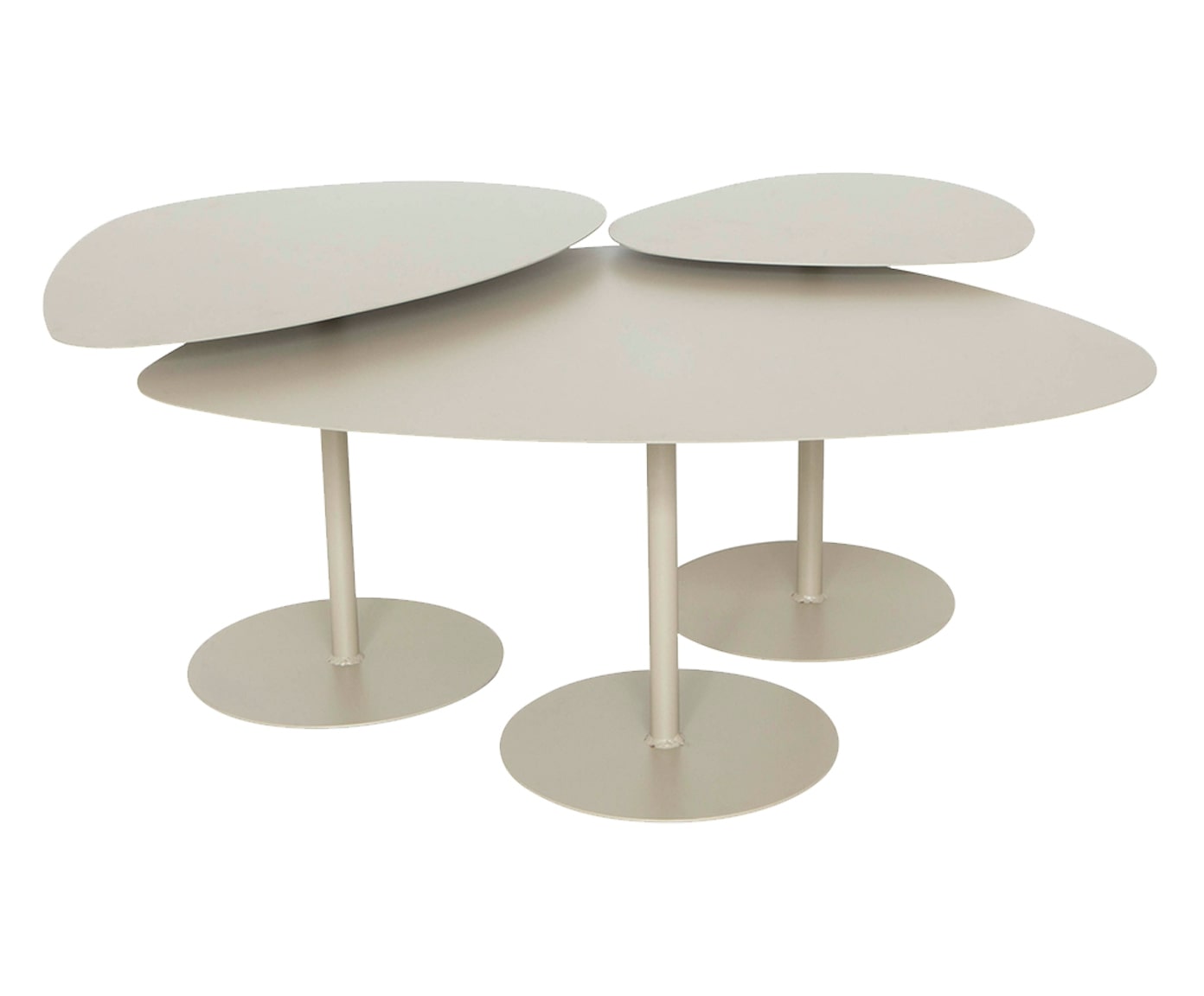 Conjunto de Mesas de Centro Org&acirc;nicas - Taupe - image 0