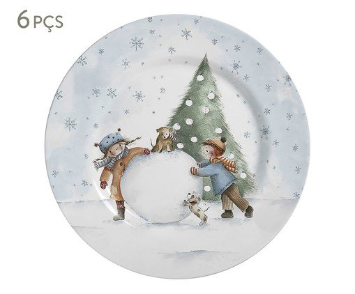 Jogo de Pratos Rasos Sweet Christmas - 29cm image number 0
