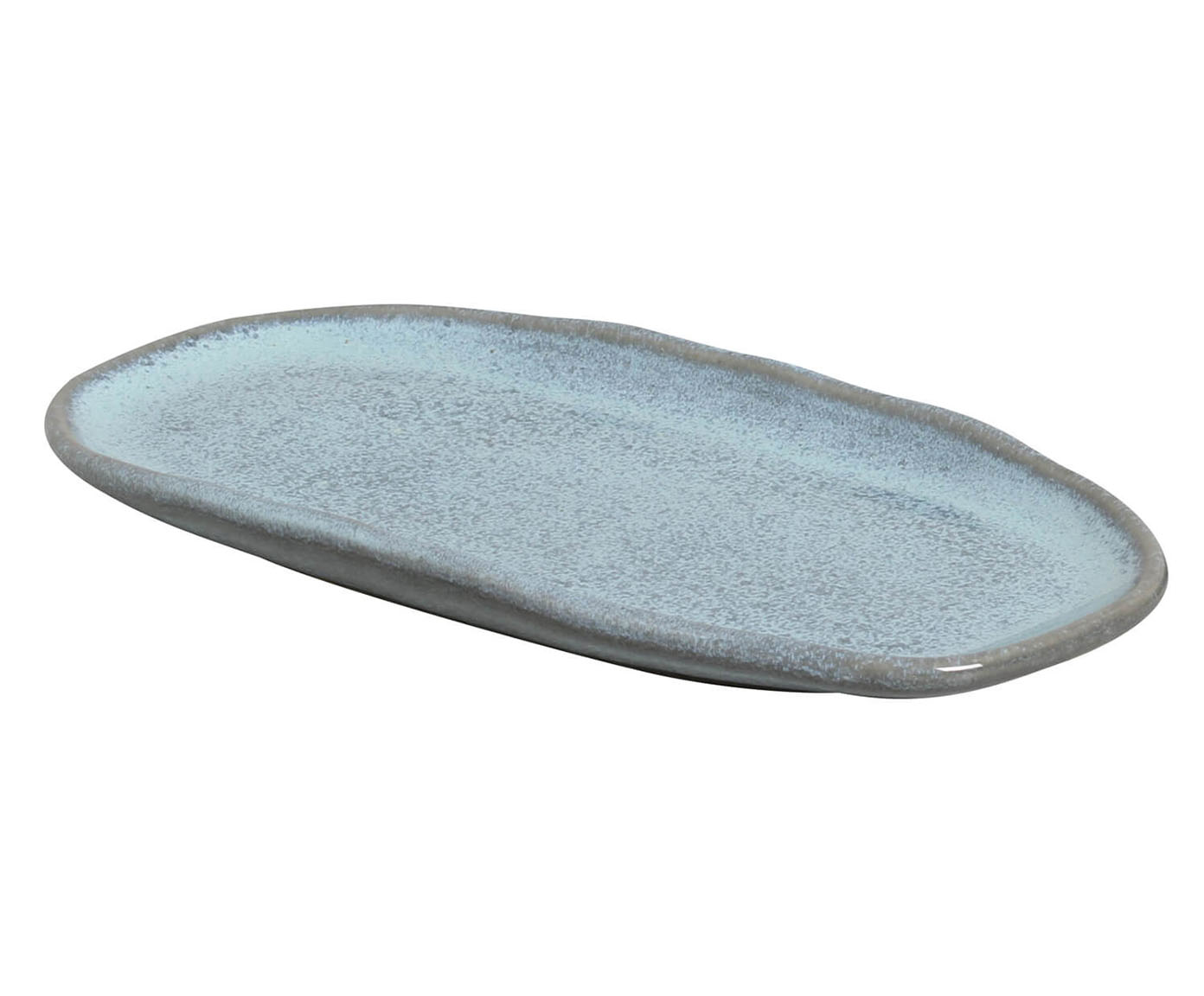 Jogo de Travessas Oval Rasa Pequena Breeze Azul Claro - image 1