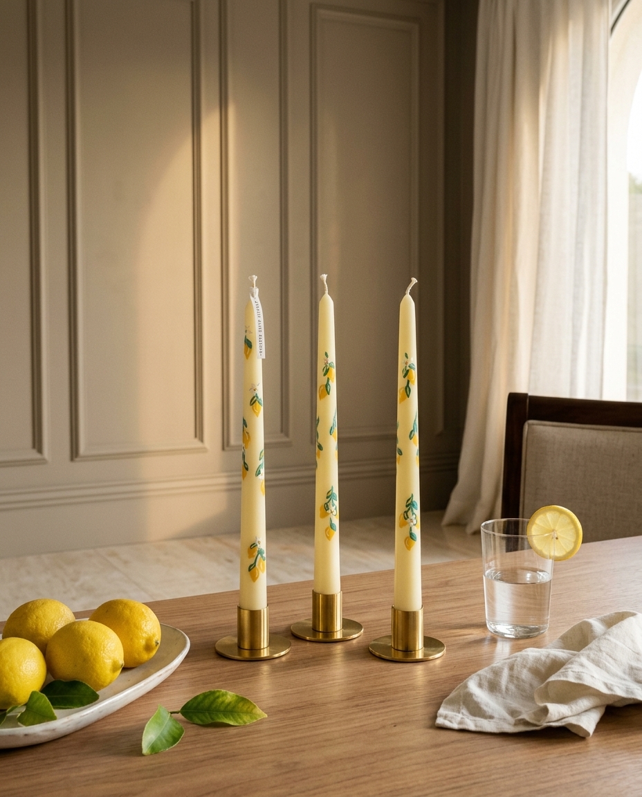 Velas para Casti&ccedil;al Lim&atilde;o Siciliano - 3 pe&ccedil;as - image 1