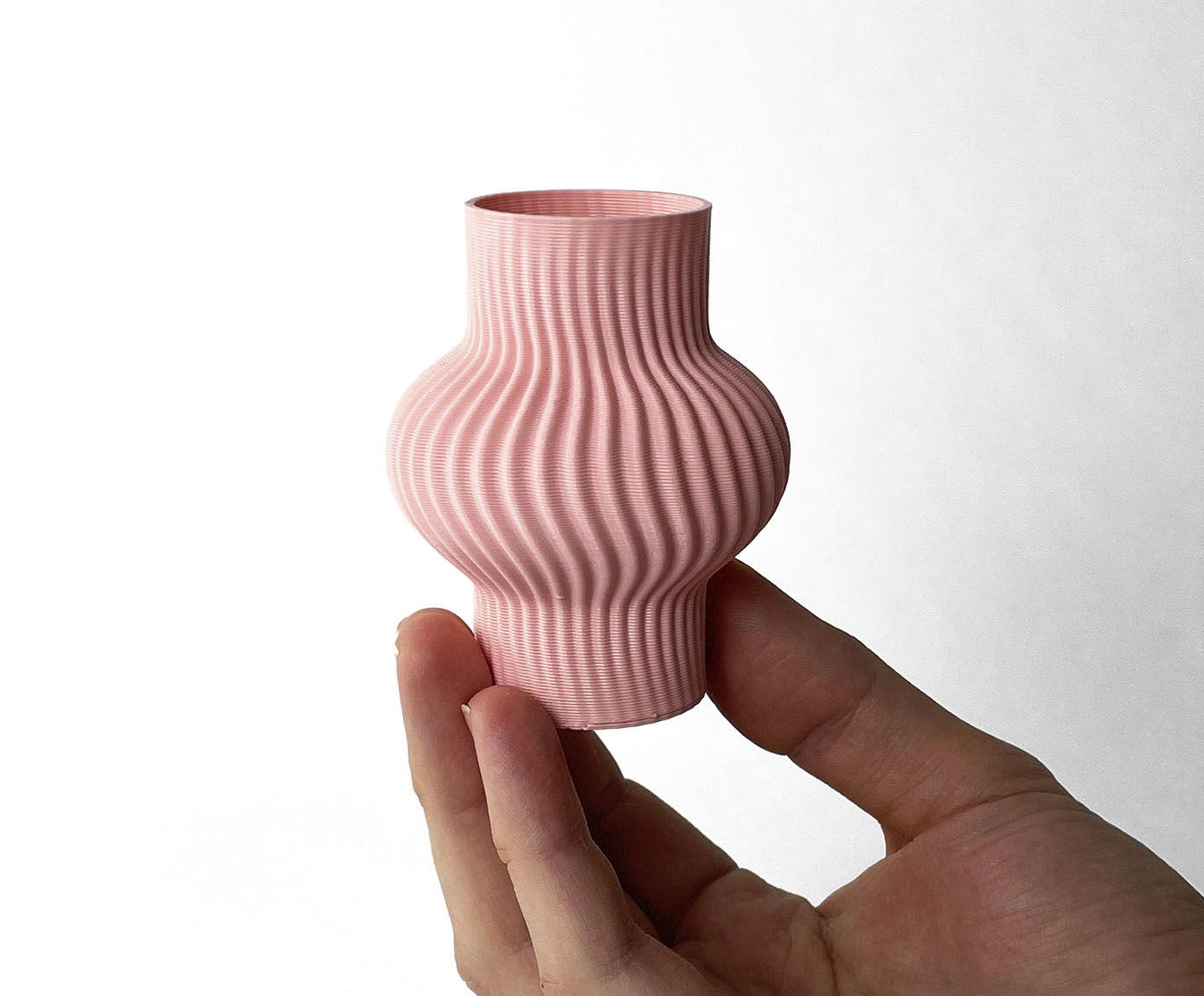 Mini Vaso Onda 1 Rosa image number 2