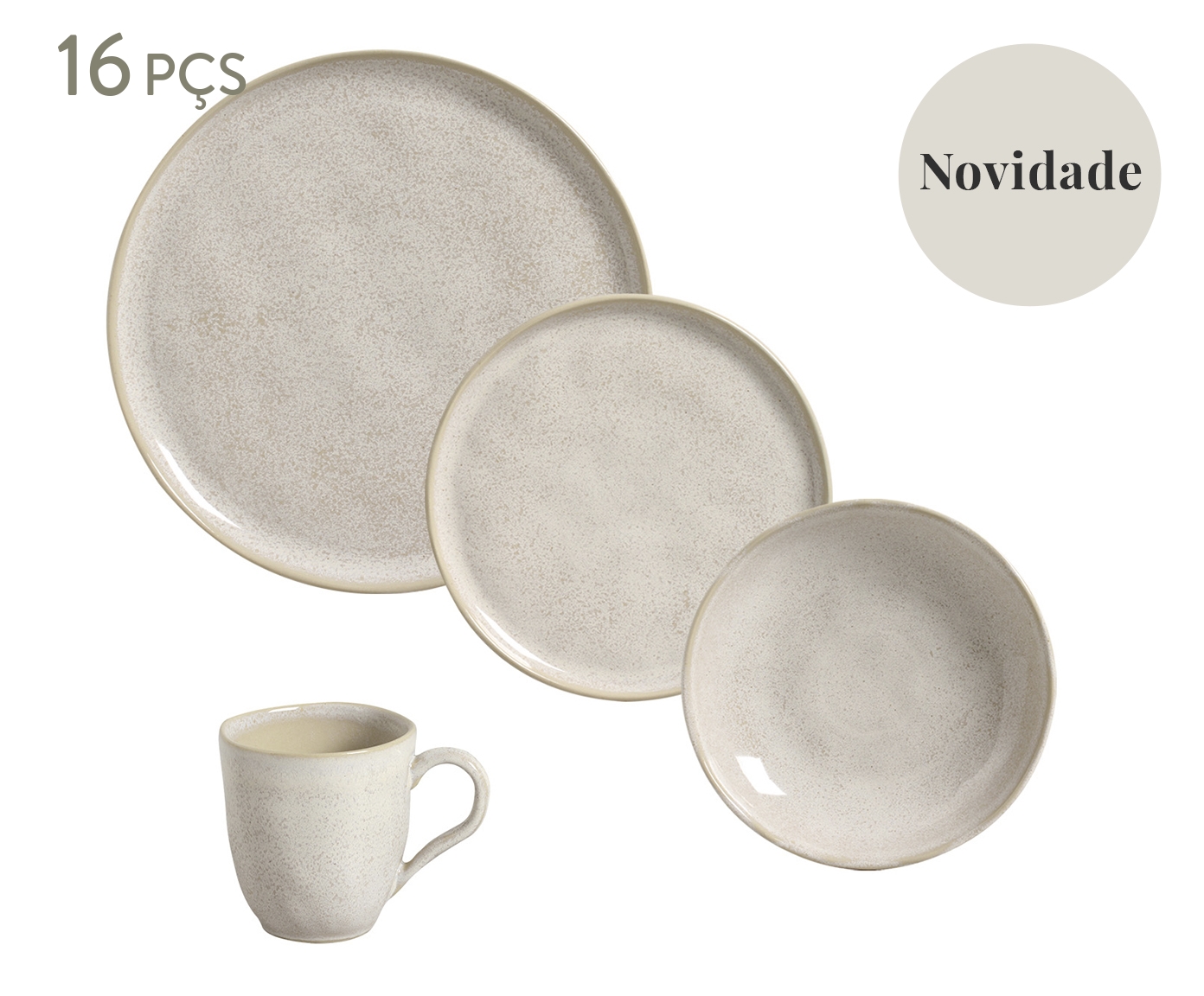 Aparelho de Jantar Bio Latte Cru - image 0