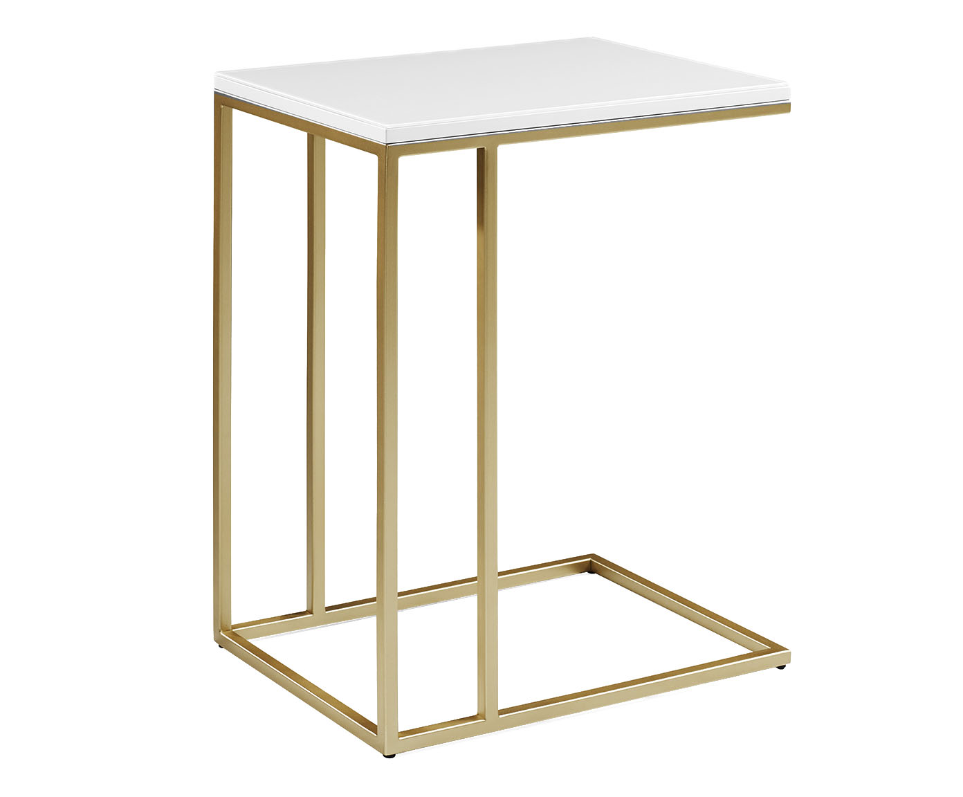 Mesa de Apoio Book - Off-White e Dourado - image 0