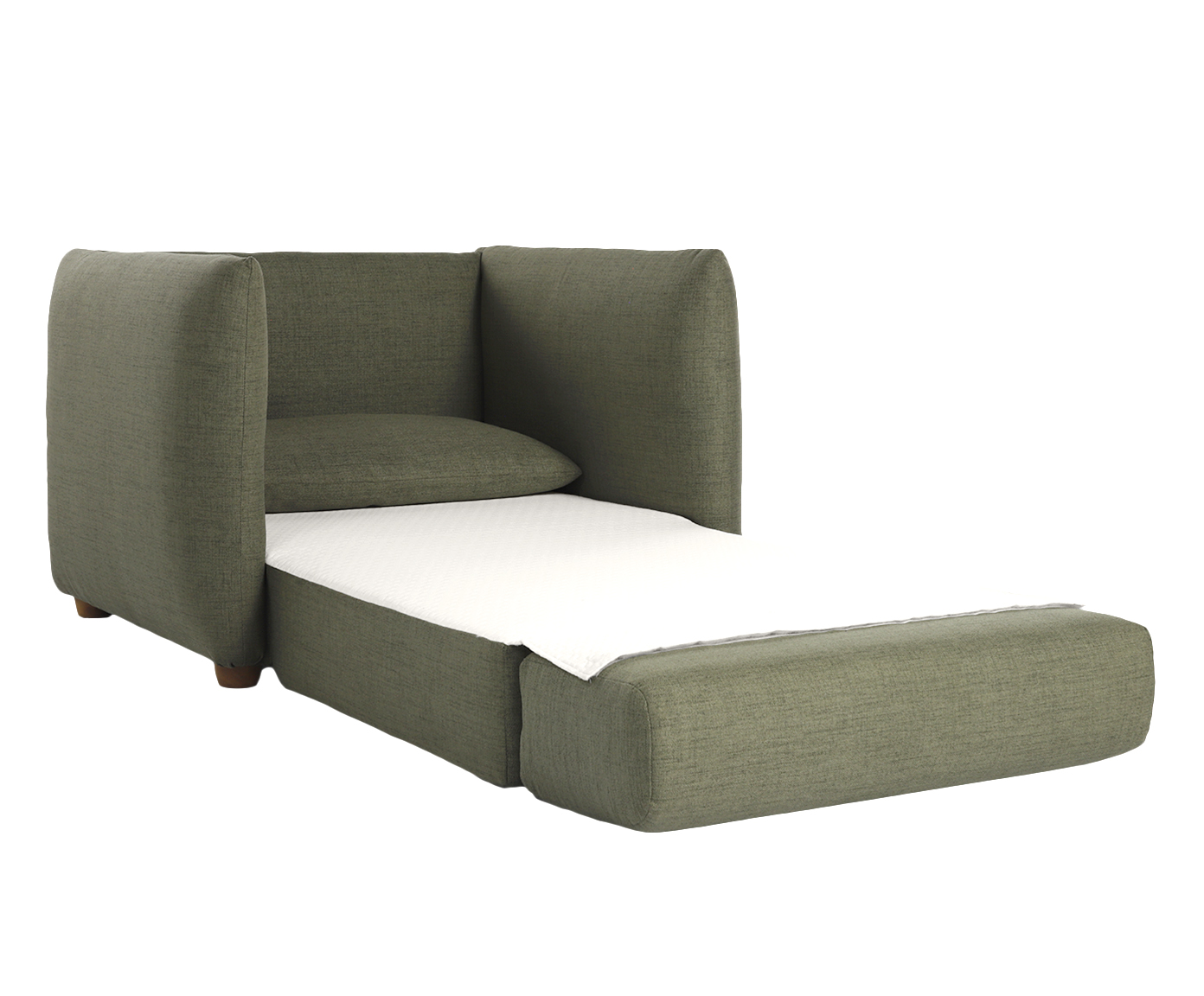 Poltrona Cama em Linh&atilde;o Luma Verde image number 3