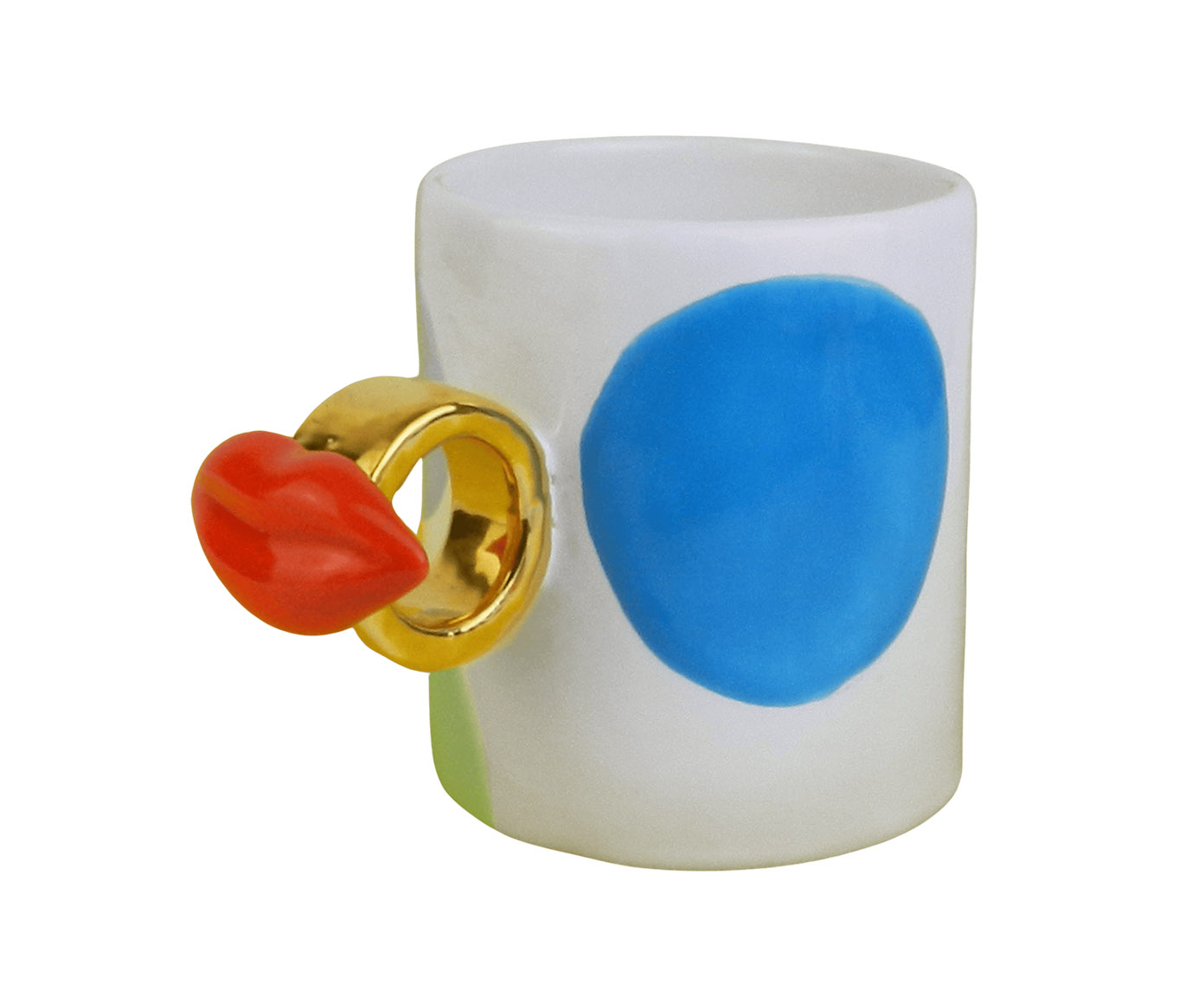 Caneca Smooch Gold Art Branco image number 0