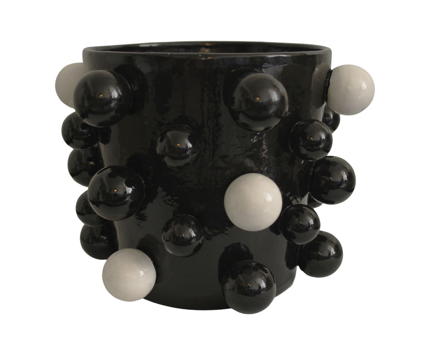 Vaso Double Sphere Preto image number 0