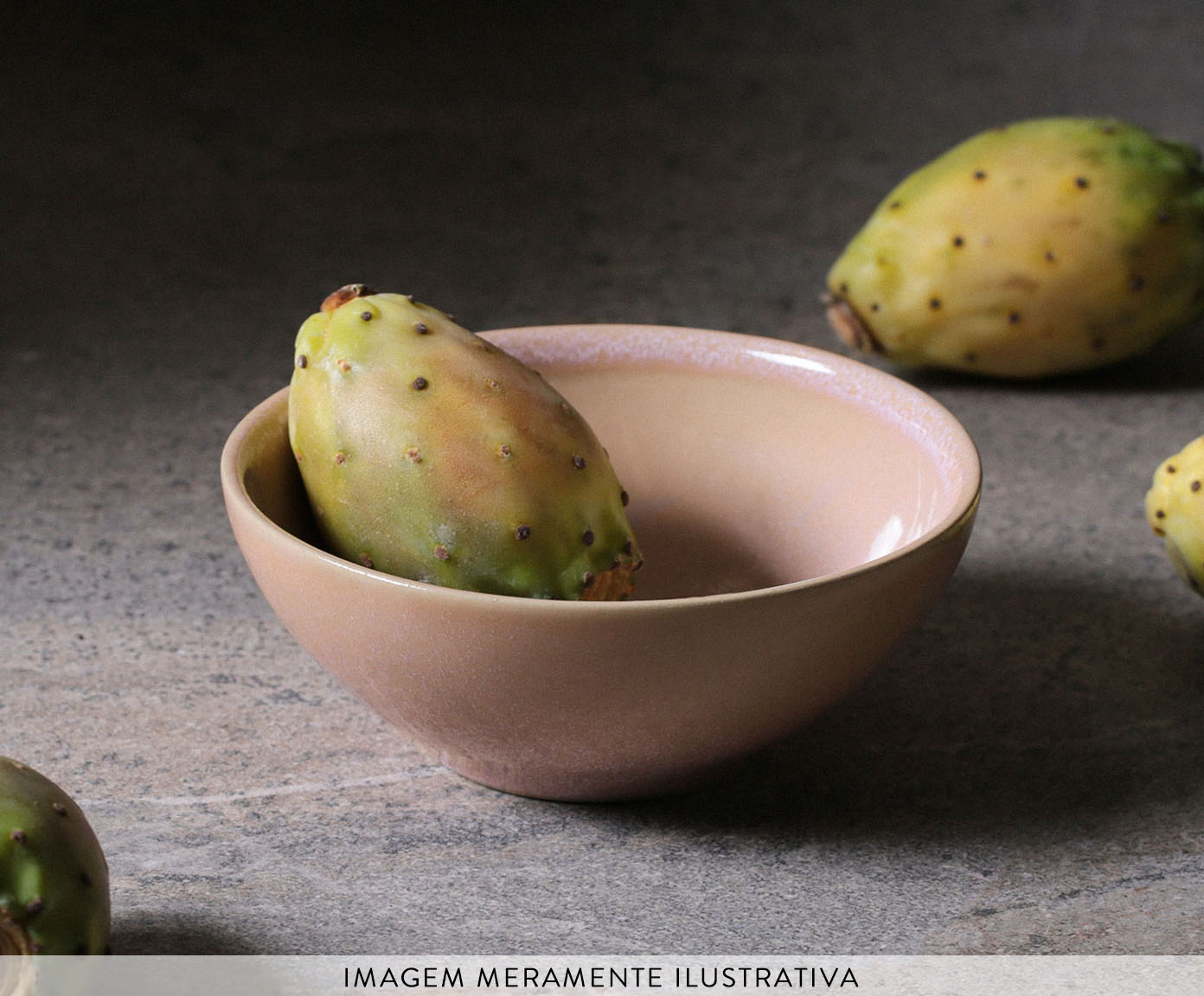 Jogo de Pratos para Sobremesa Oval Org&acirc;nico Litchi Rosa - image 1
