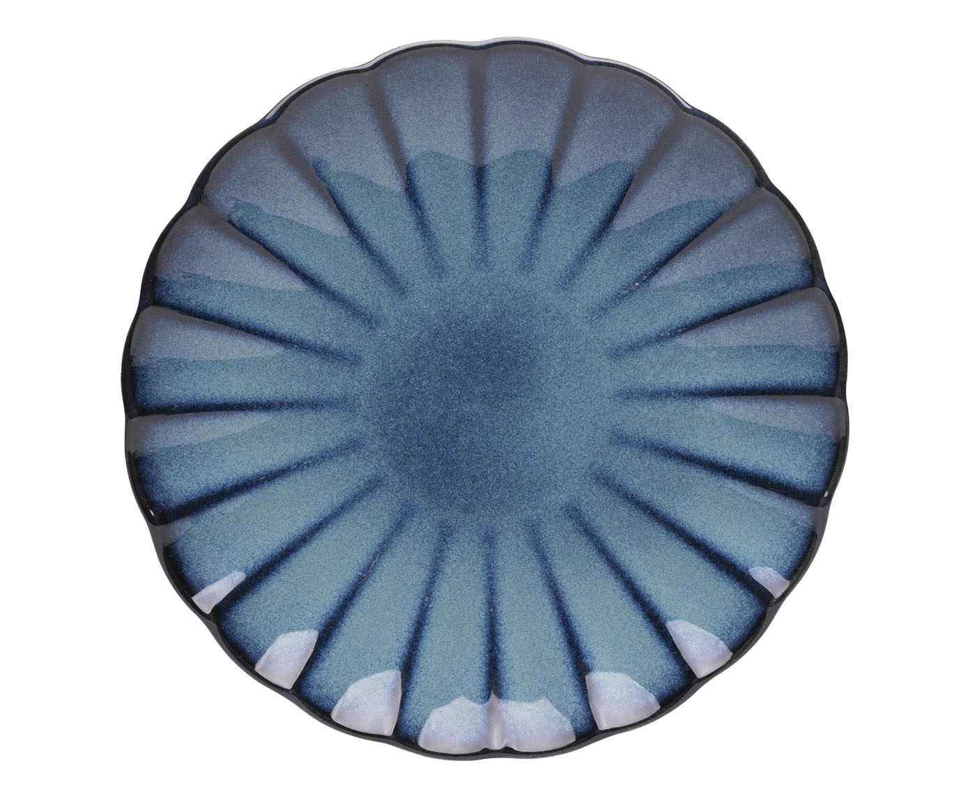Prato para Sobremesa Scallop Azul image number 0
