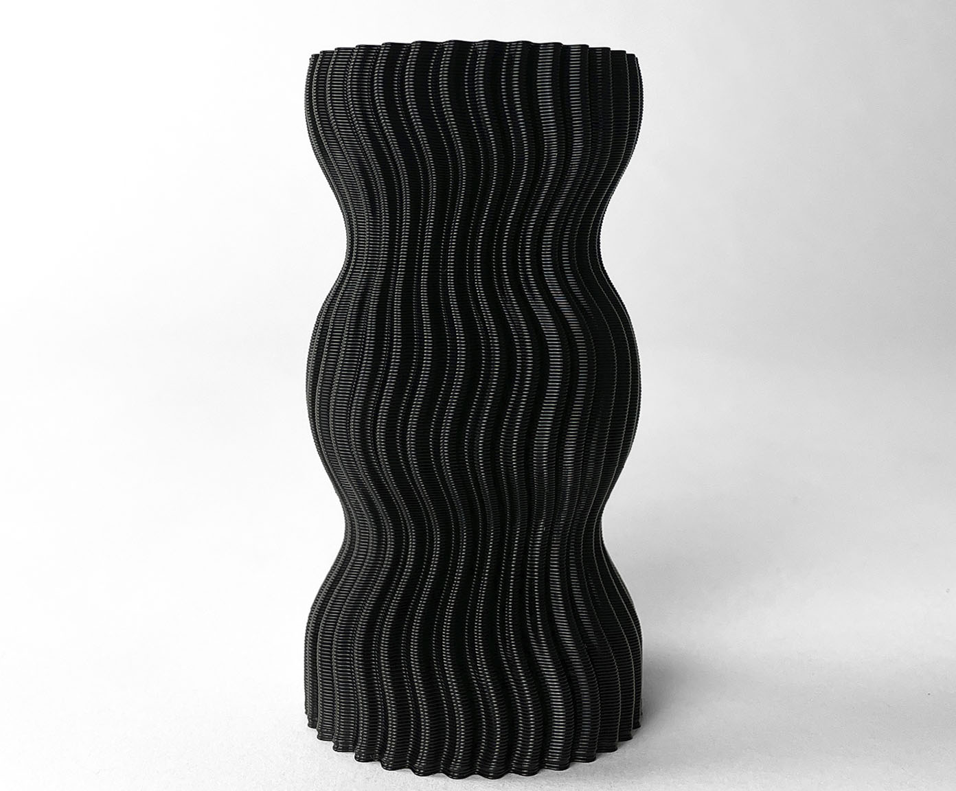 Mini Vaso Onda 3 Preto image number 2